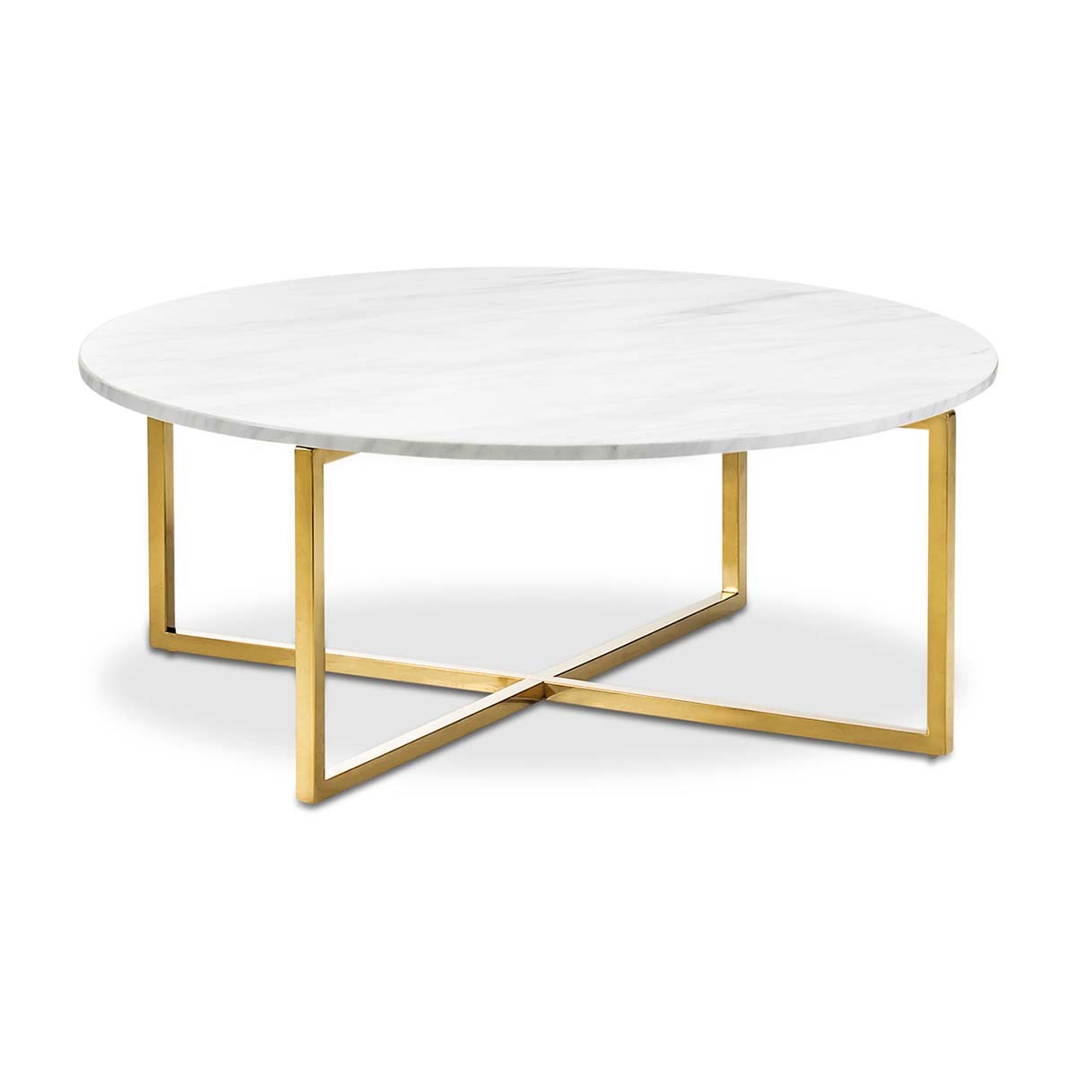 Luxe Round Marble Coffee Table