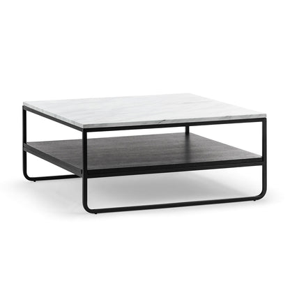 Maverick White Marble Coffee Table