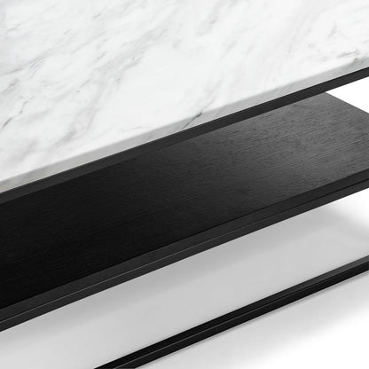 Maverick White Marble Coffee Table