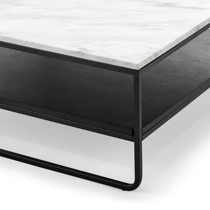 Maverick White Marble Coffee Table