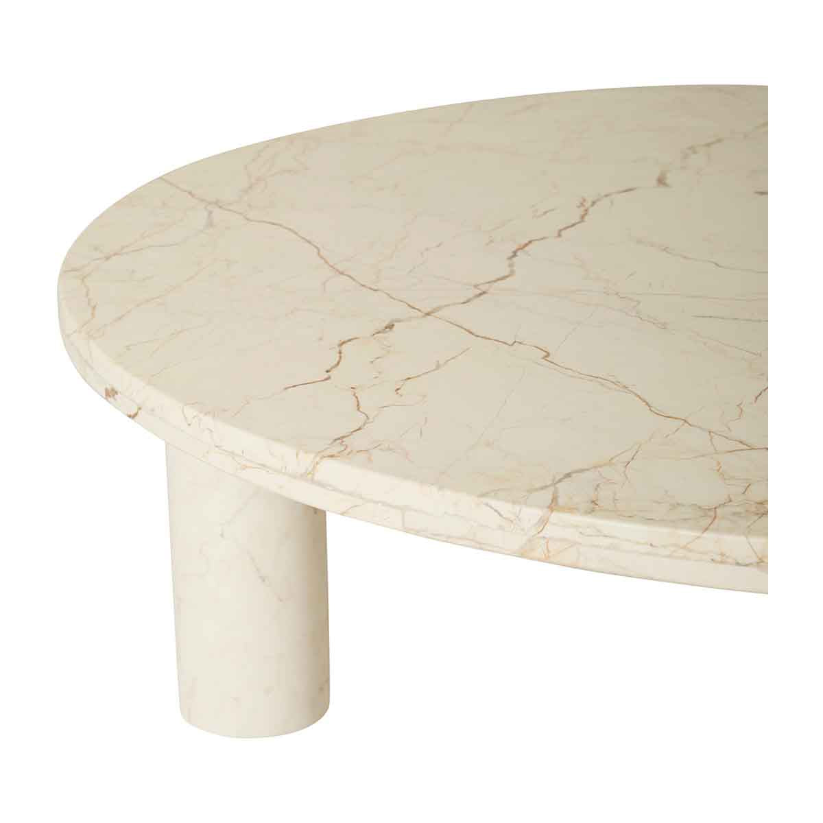 Amara Round Leg Marble Coffee Table
