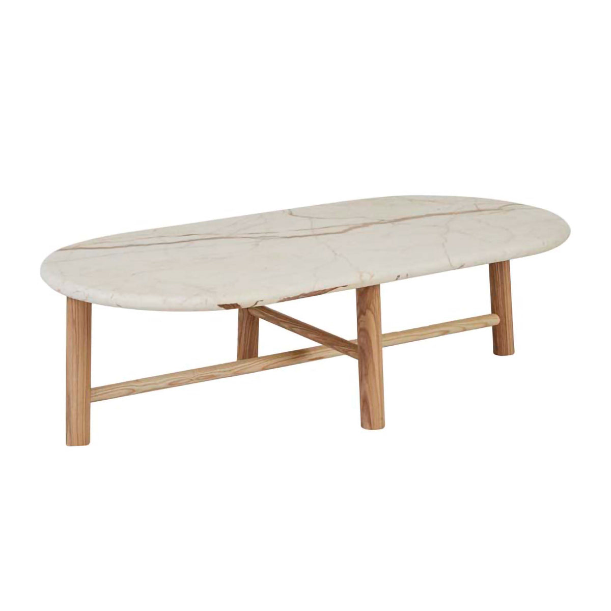 Artie Oval Marble Coffee Table
