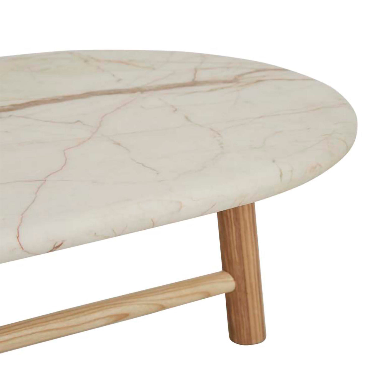 Artie Oval Marble Coffee Table