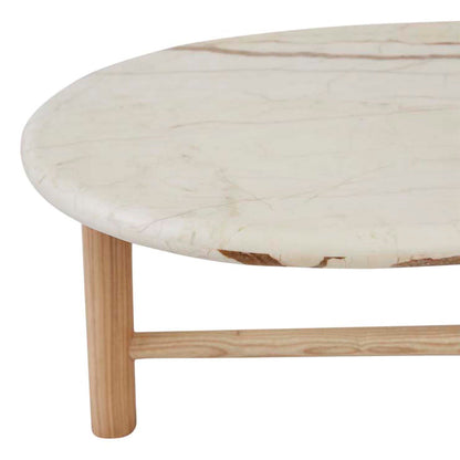 Artie Oval Marble Coffee Table