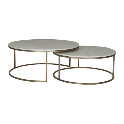 Elle Round Marble Nest Coffee Table