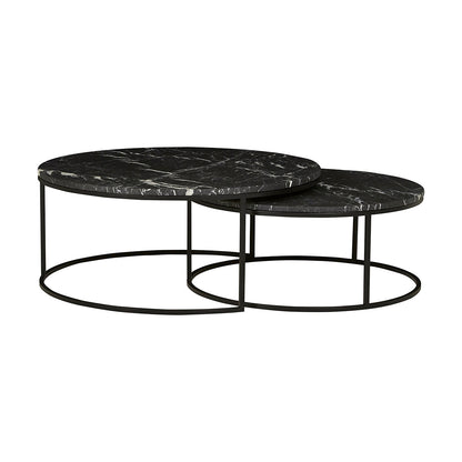Elle Round Marble Nest Coffee Table