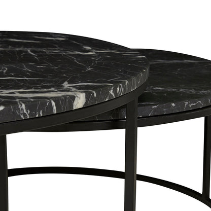 Elle Round Marble Nest Coffee Table