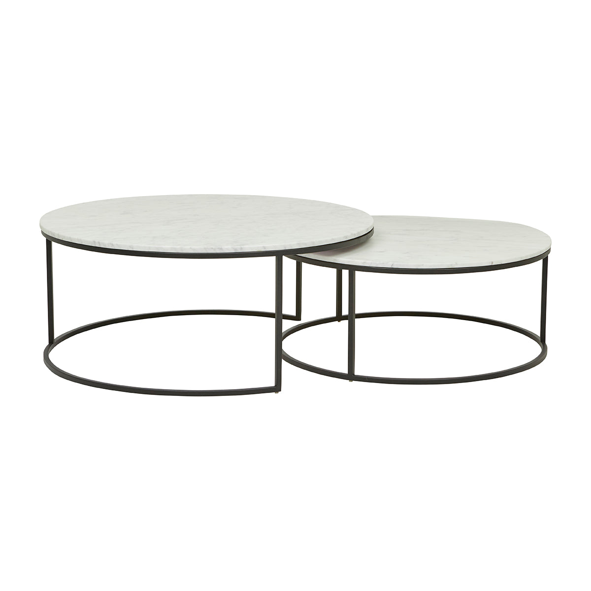 Elle Round Marble Nest Coffee Table
