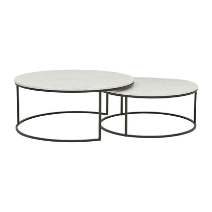 Elle Round Marble Nest Coffee Table