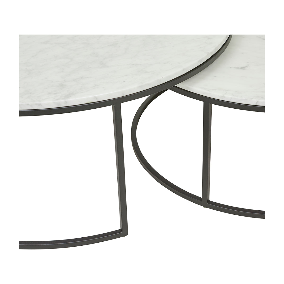 Elle Round Marble Nest Coffee Table