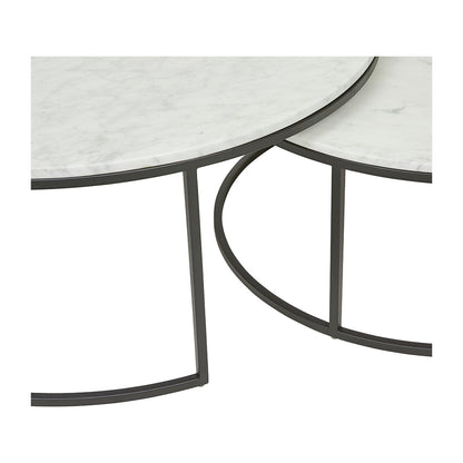 Elle Round Marble Nest Coffee Table