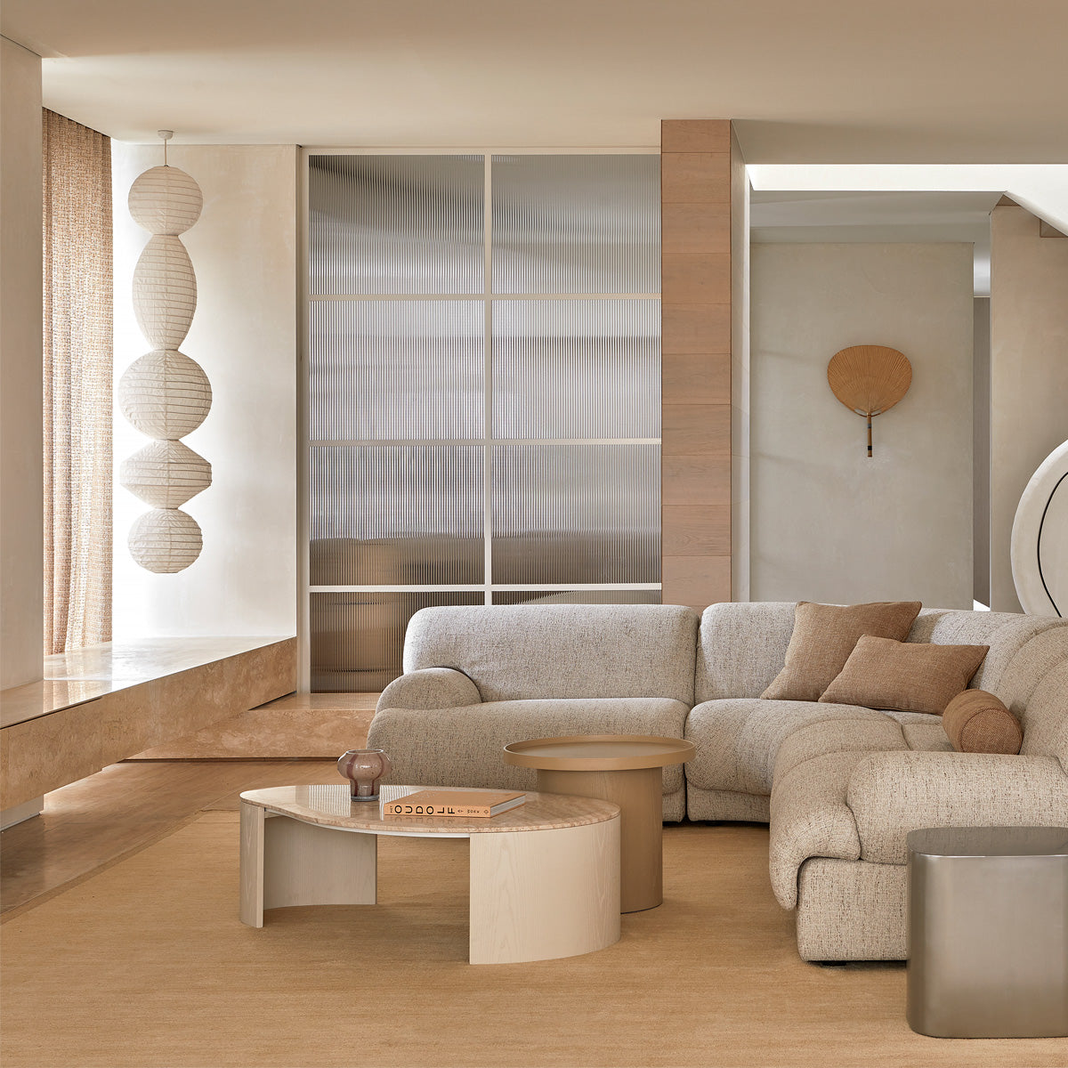 Oberon Curve Marble Coffee Table