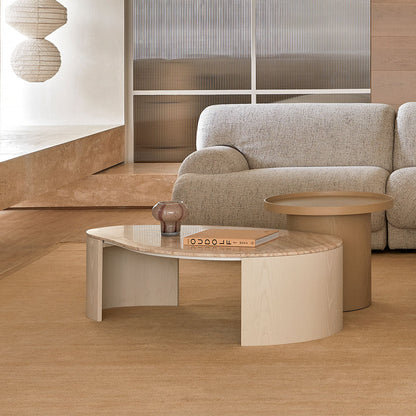 Oberon Curve Marble Coffee Table