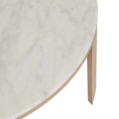 Oberon Crescent Marble Coffee Table