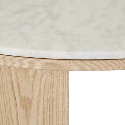 Oberon Crescent Marble Coffee Table