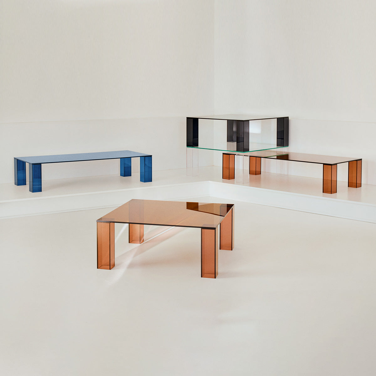 Adularia Glass Rectangular Coffee Table