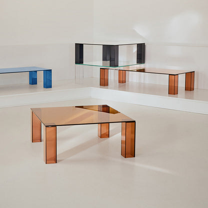 Adularia Glass Rectangular Coffee Table