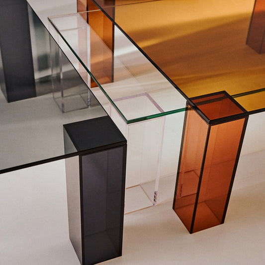 Adularia Glass Rectangular Coffee Table