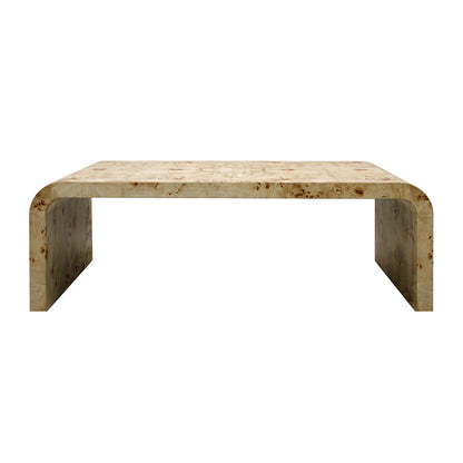 Valentina Burlwood Curve Coffee Table