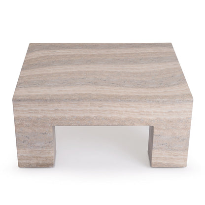 Palermo Square Coffee Table (Natural Stone Finish)