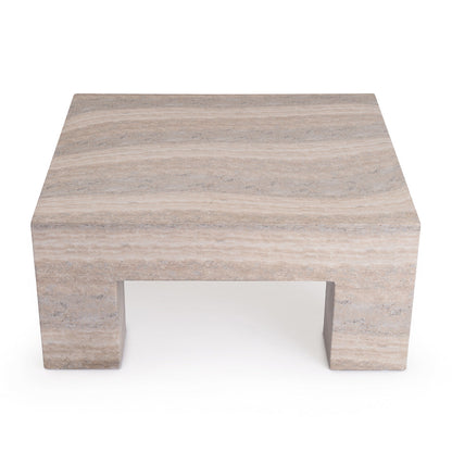 Palermo Square Coffee Table (Natural Stone Finish)