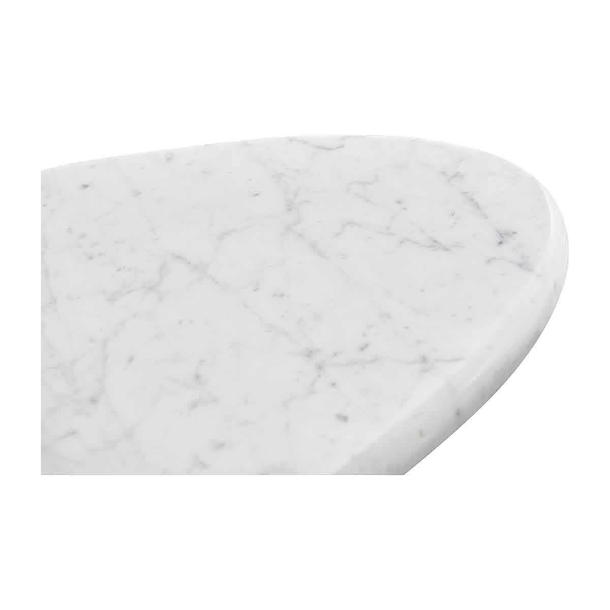 Cosmos Coffee Table (White Oak, Carrara Marble, 100cm)