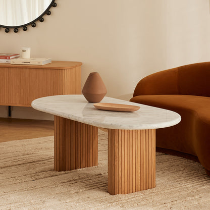 Noir Oval Coffee Table (Marble)