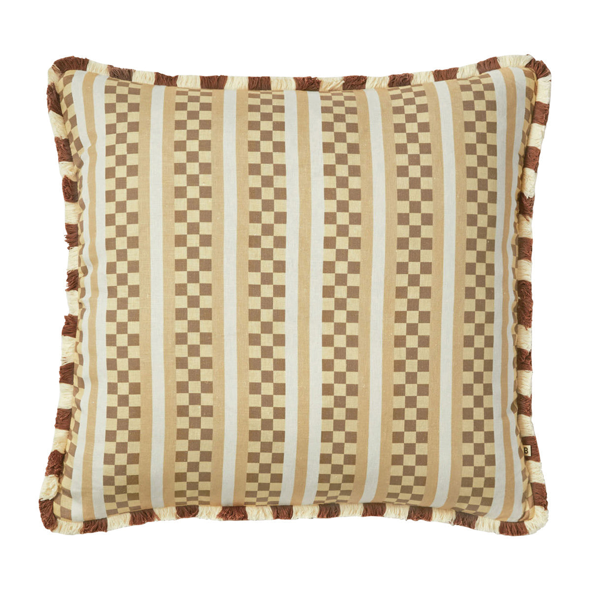 Marco Ecru Tile Cushion
