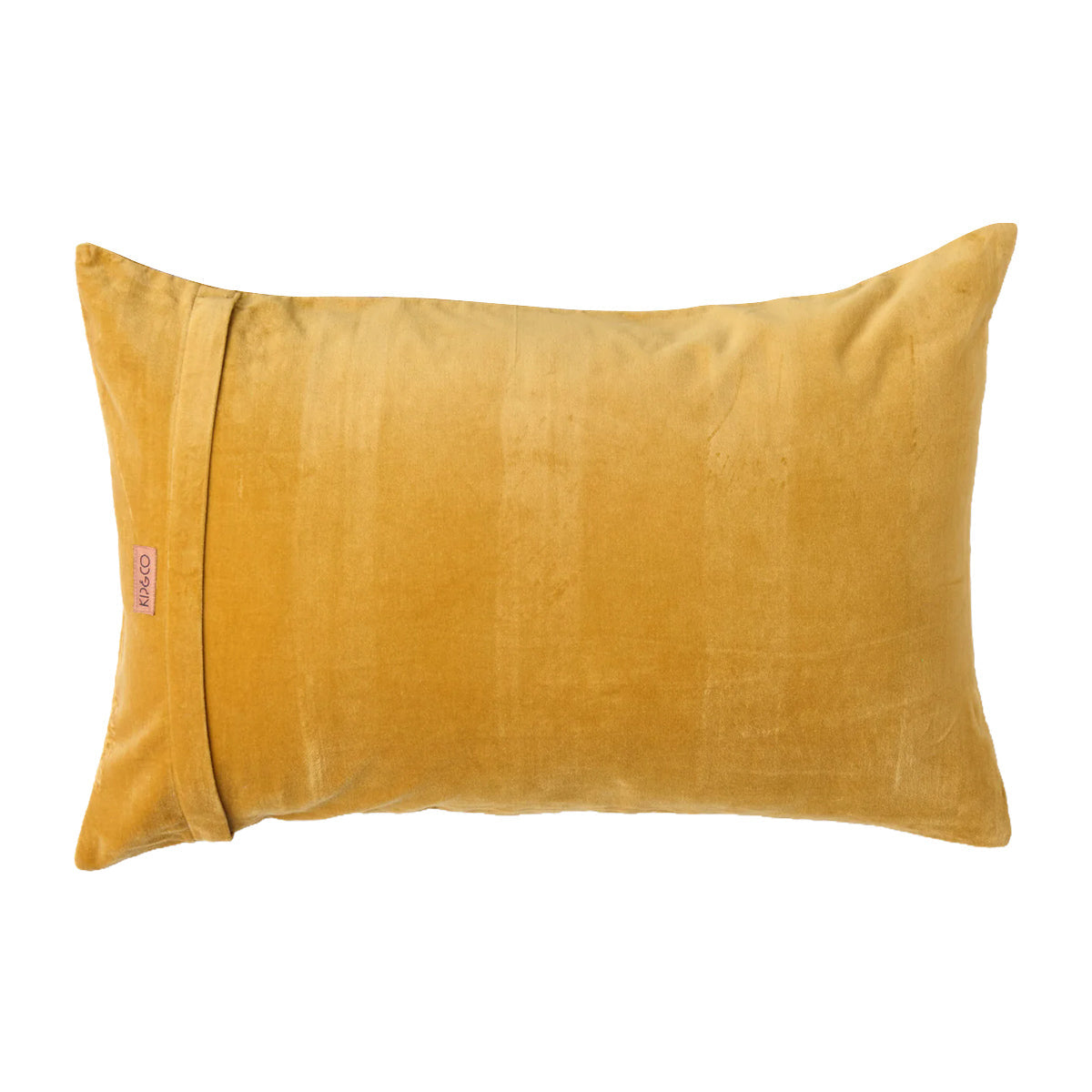 Pecan Pie Stripe Velvet Rectangle Cushion