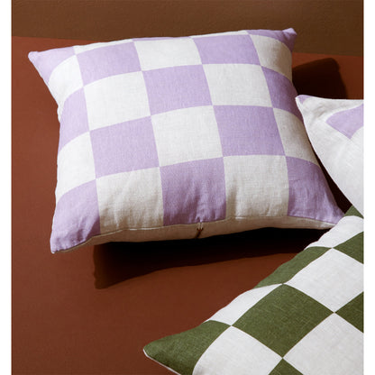 Big Check Square Cushion