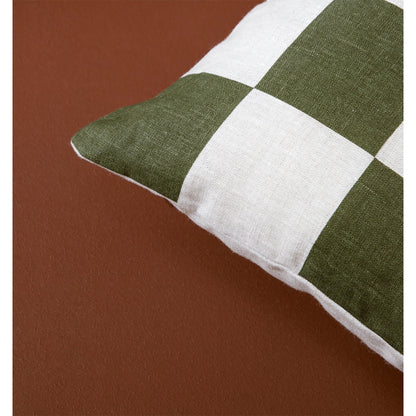 Big Check Square Cushion