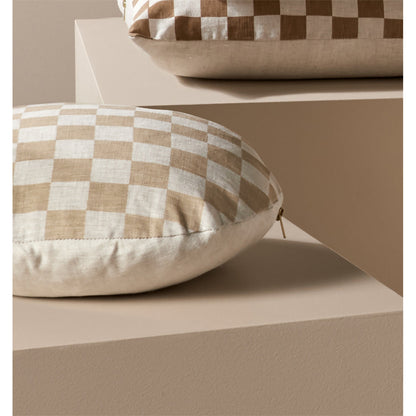 Check Round Cushion