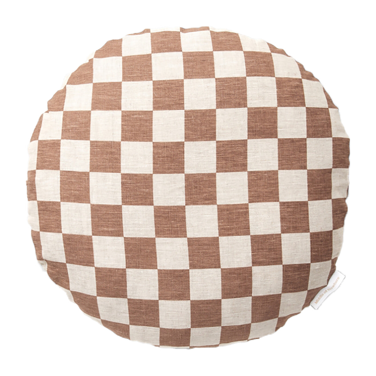 Check Round Cushion