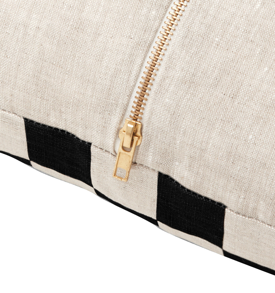 Check Square Cushion