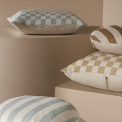 Check Square Cushion