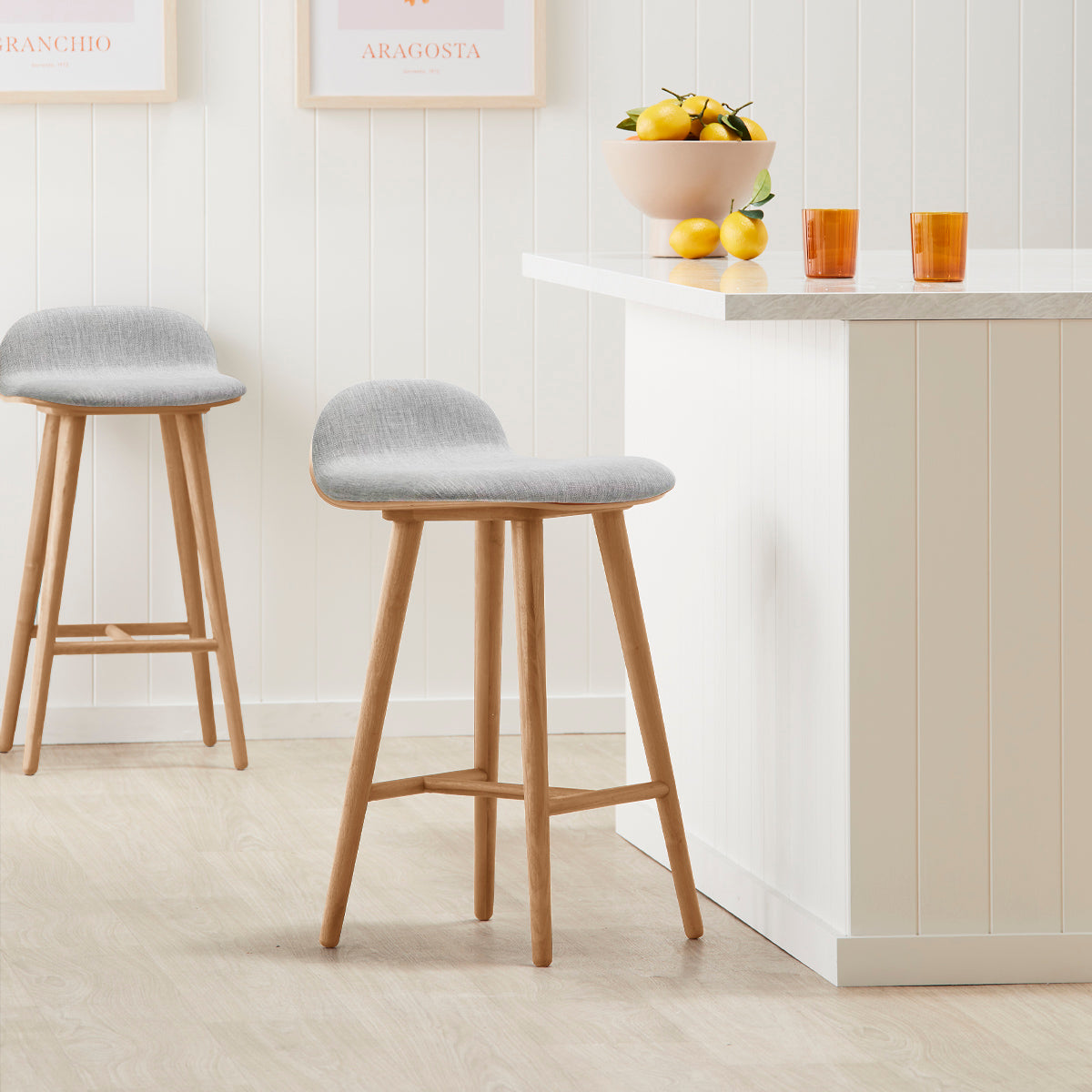 Capa Fabric Bar Stool