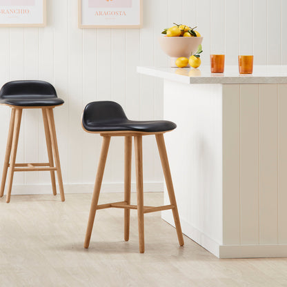 Capa Leather Bar Stool