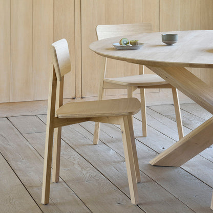 Circle Round Dining Table (Oak, 136cm)