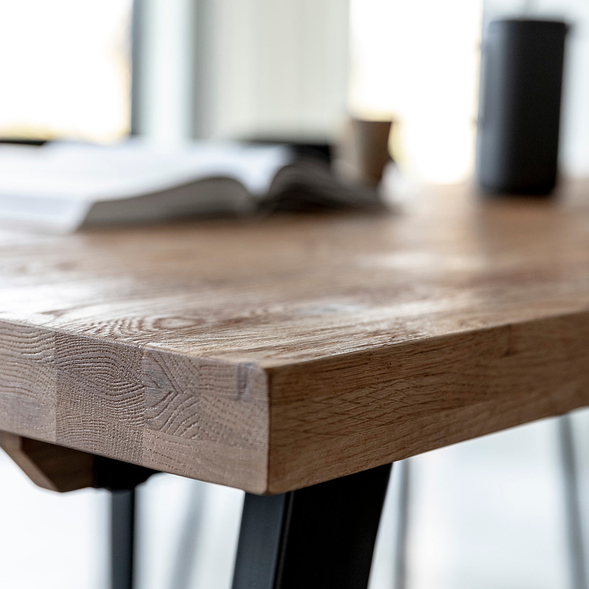 Calia Rectangle Extendable Dining Table (Oak, 200-300cm)