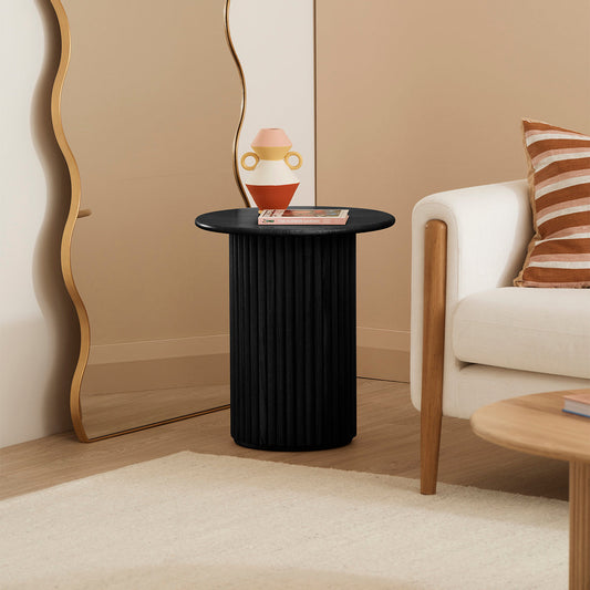 Cosmos Side Table (Black Oak)