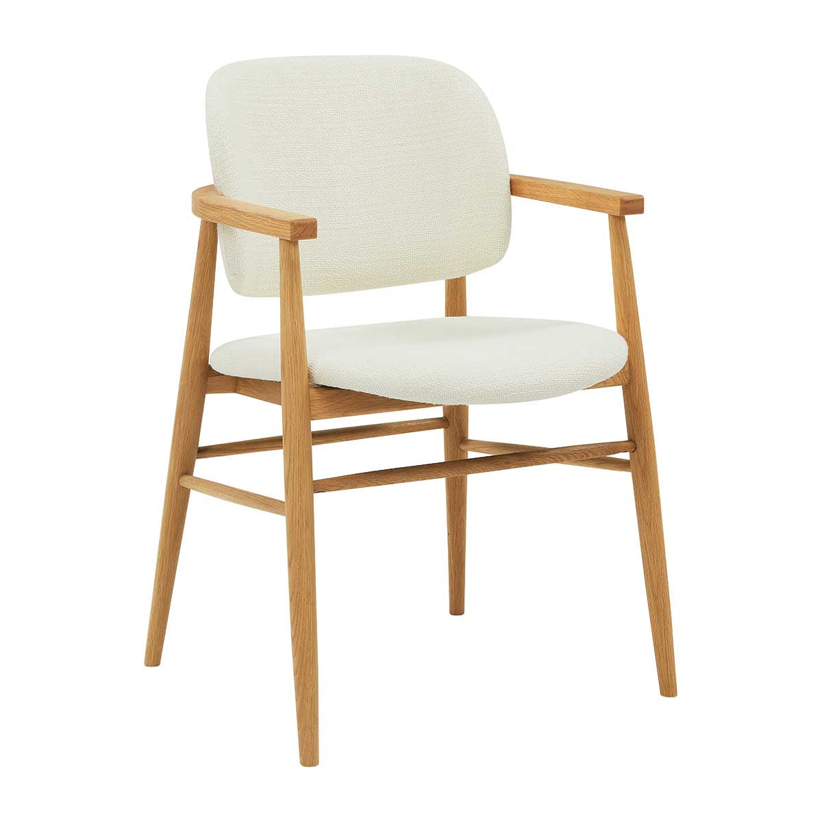 Aura Fabric Dining Chair (Oak)