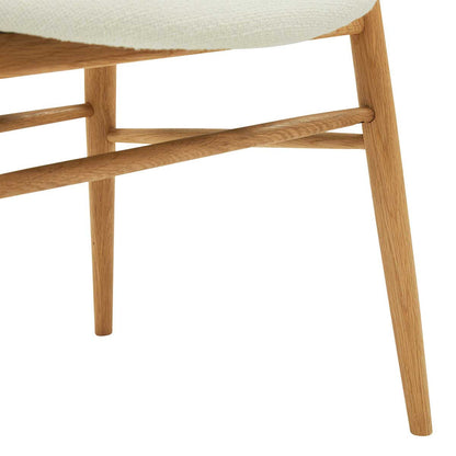 Aura Fabric Dining Chair (Oak)