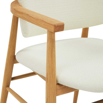 Aura Fabric Dining Chair (Oak)