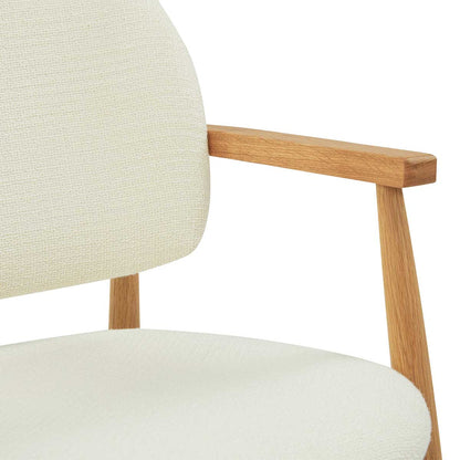 Aura Fabric Dining Chair (Oak)