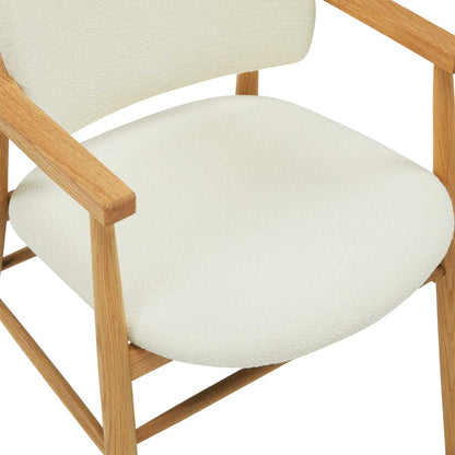 Aura Fabric Dining Chair (Oak)