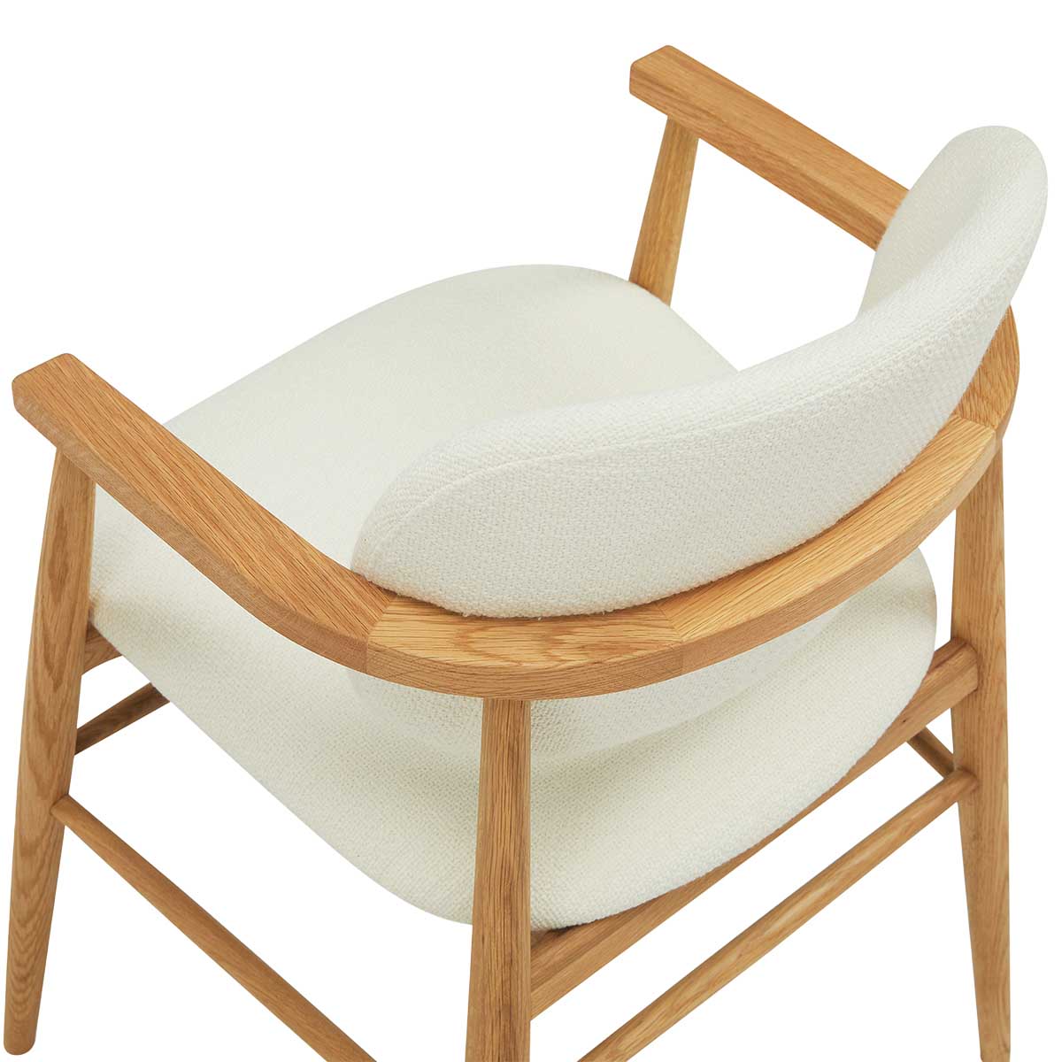Aura Fabric Dining Chair (Oak)