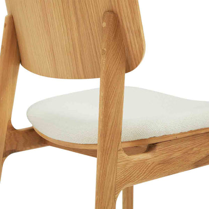 Flair Rattan Fabric Dining Chair