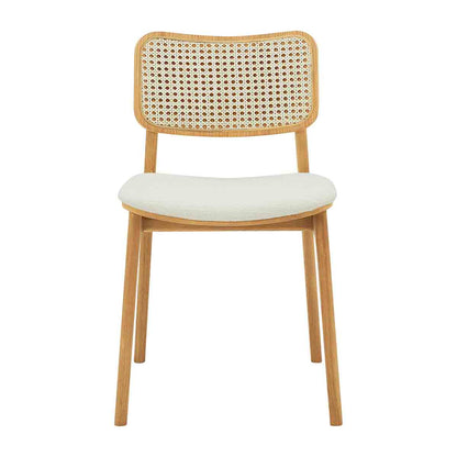 Flair Rattan Fabric Dining Chair