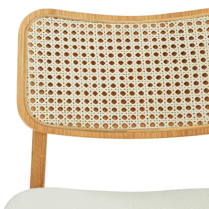 Flair Rattan Fabric Dining Chair