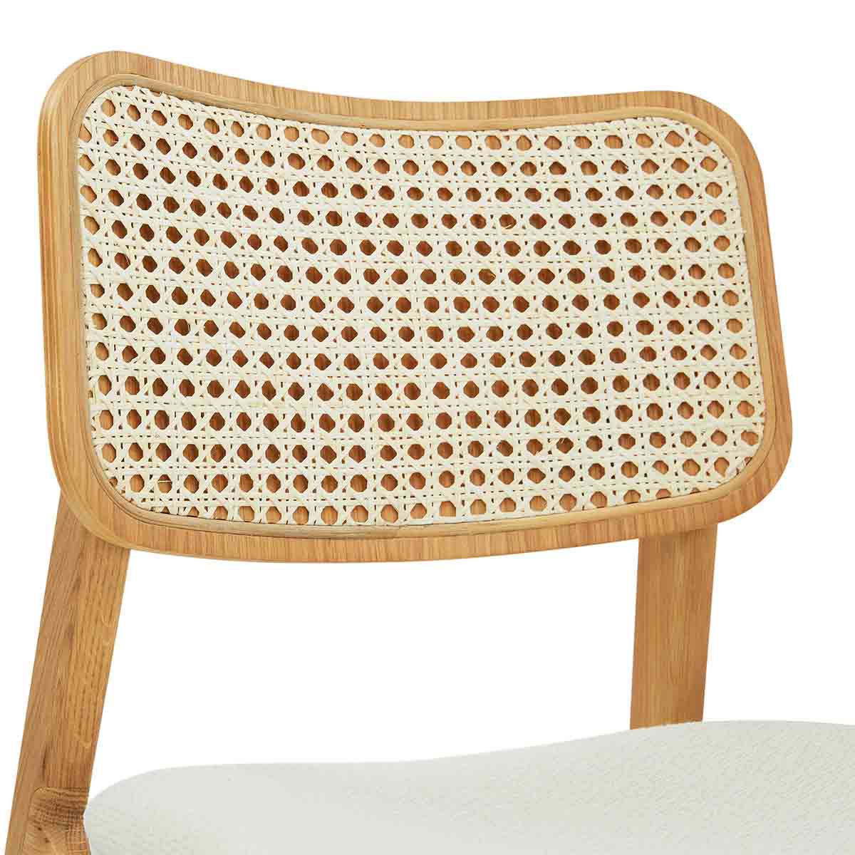 Flair Rattan Fabric Dining Chair